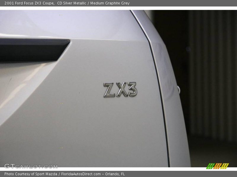 CD Silver Metallic / Medium Graphite Grey 2001 Ford Focus ZX3 Coupe