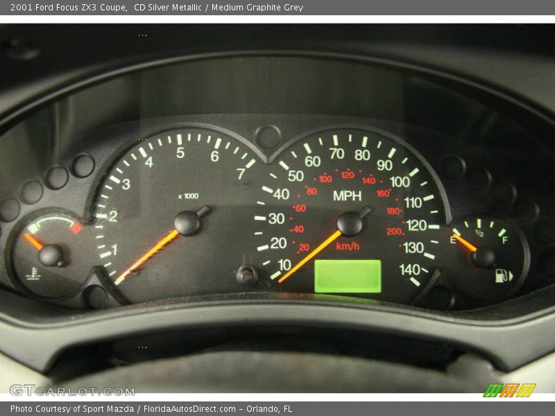 CD Silver Metallic / Medium Graphite Grey 2001 Ford Focus ZX3 Coupe