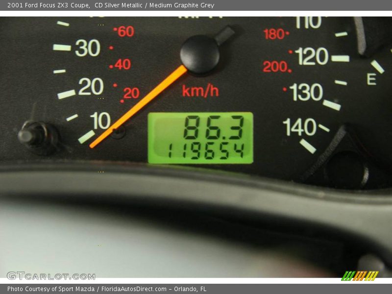CD Silver Metallic / Medium Graphite Grey 2001 Ford Focus ZX3 Coupe