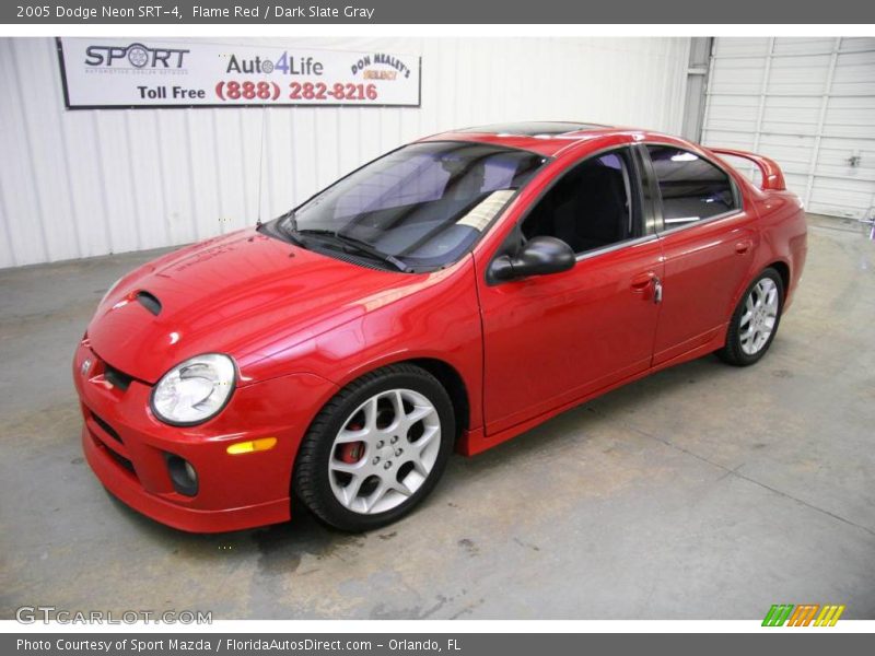 Flame Red / Dark Slate Gray 2005 Dodge Neon SRT-4