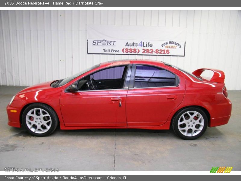 Flame Red / Dark Slate Gray 2005 Dodge Neon SRT-4