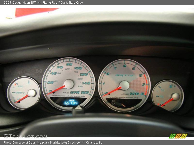 Flame Red / Dark Slate Gray 2005 Dodge Neon SRT-4