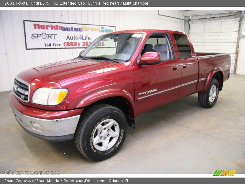 Sunfire Red Pearl / Light Charcoal 2001 Toyota Tundra SR5 TRD Extended Cab