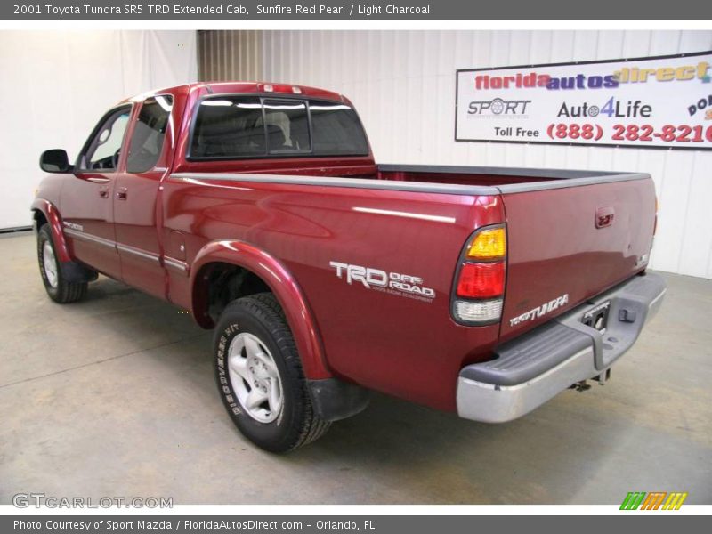 Sunfire Red Pearl / Light Charcoal 2001 Toyota Tundra SR5 TRD Extended Cab
