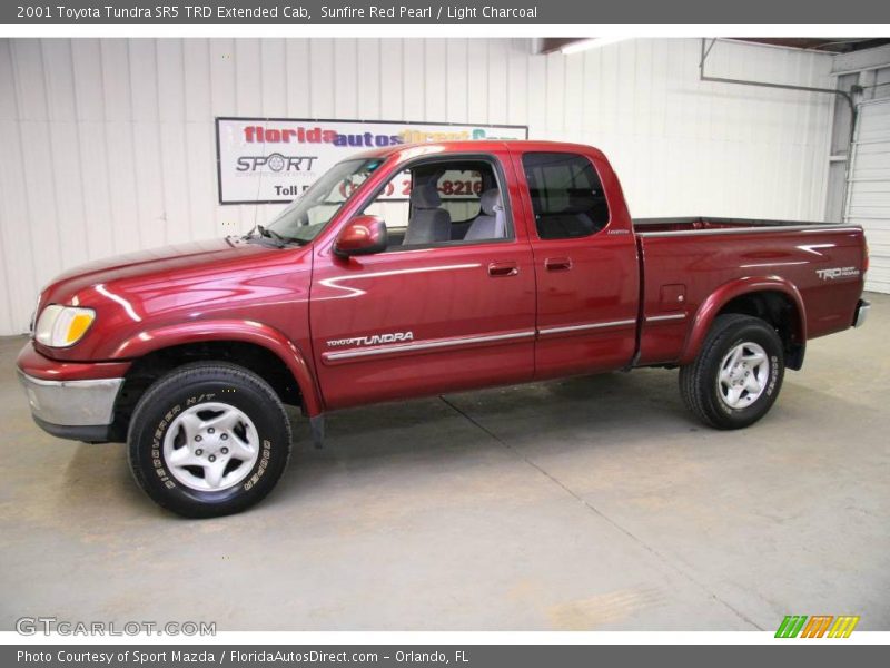 Sunfire Red Pearl / Light Charcoal 2001 Toyota Tundra SR5 TRD Extended Cab