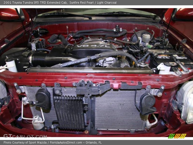 Sunfire Red Pearl / Light Charcoal 2001 Toyota Tundra SR5 TRD Extended Cab