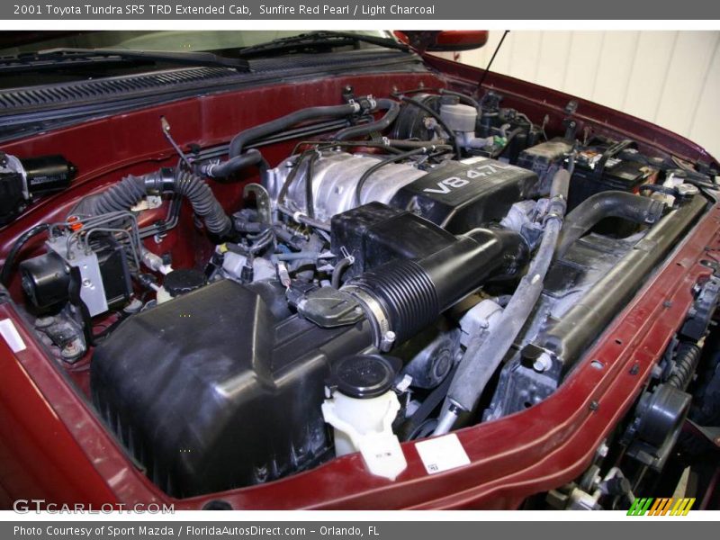 Sunfire Red Pearl / Light Charcoal 2001 Toyota Tundra SR5 TRD Extended Cab