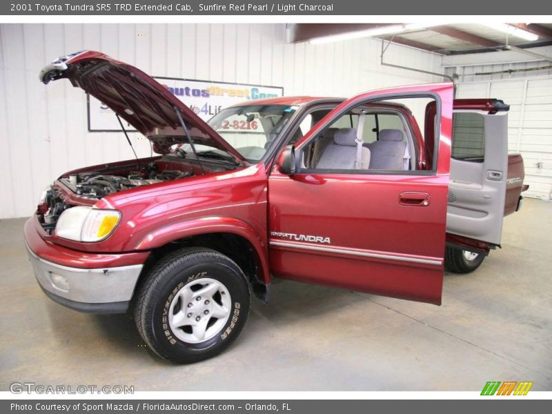 Sunfire Red Pearl / Light Charcoal 2001 Toyota Tundra SR5 TRD Extended Cab