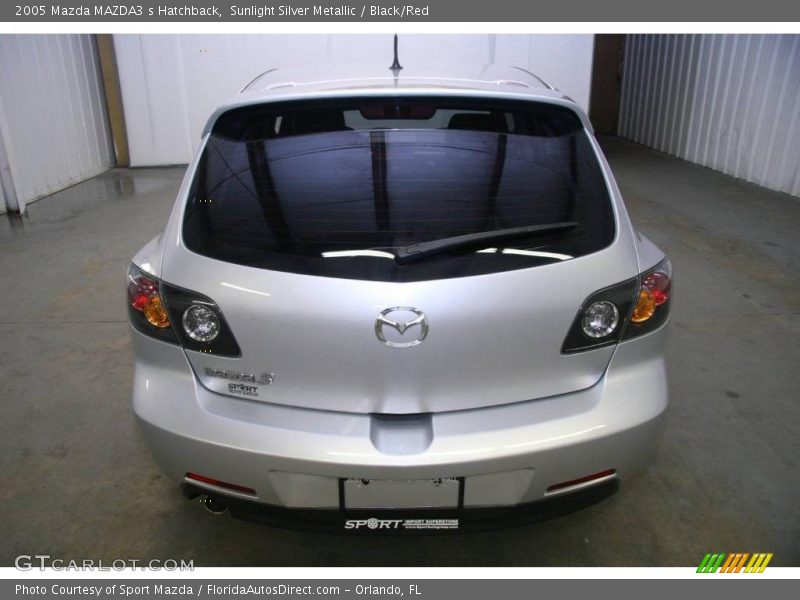 Sunlight Silver Metallic / Black/Red 2005 Mazda MAZDA3 s Hatchback
