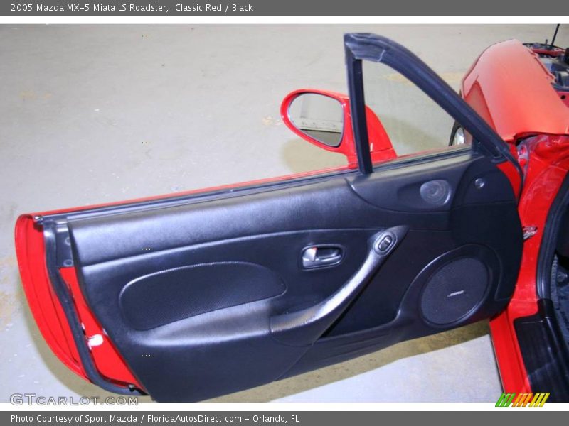 Classic Red / Black 2005 Mazda MX-5 Miata LS Roadster