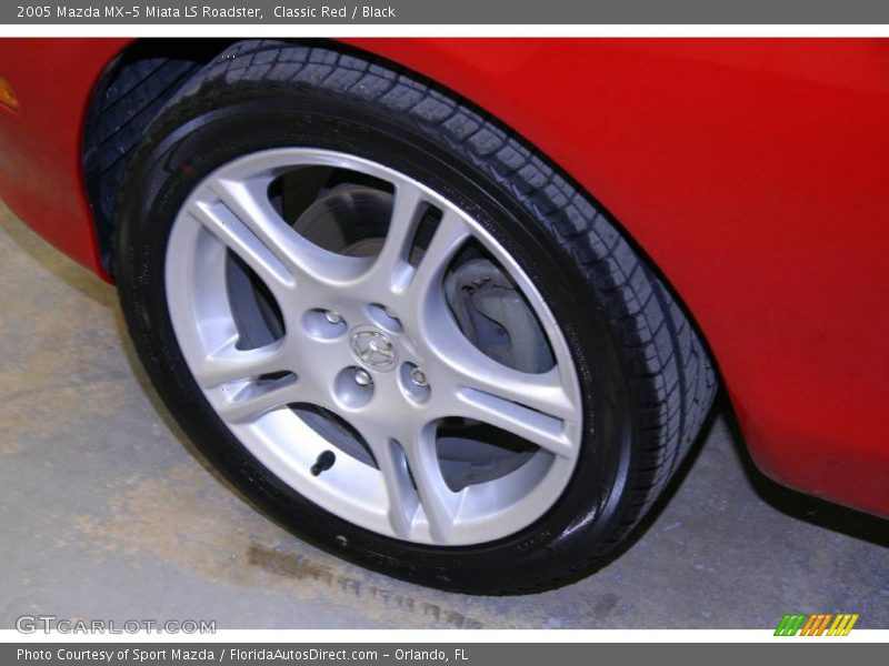 Classic Red / Black 2005 Mazda MX-5 Miata LS Roadster