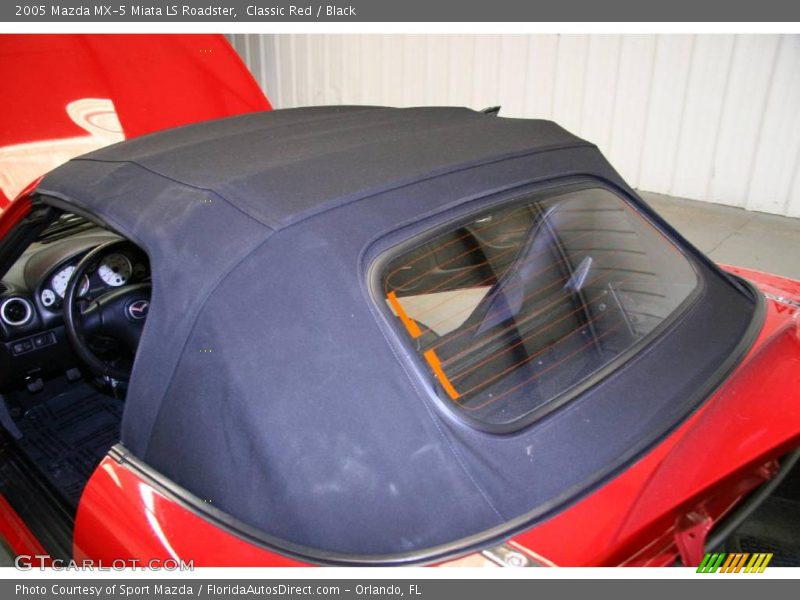 Classic Red / Black 2005 Mazda MX-5 Miata LS Roadster