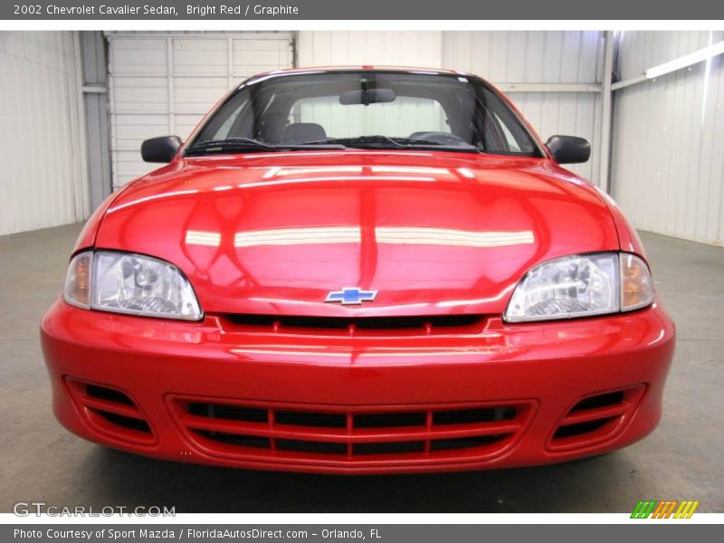 Bright Red / Graphite 2002 Chevrolet Cavalier Sedan