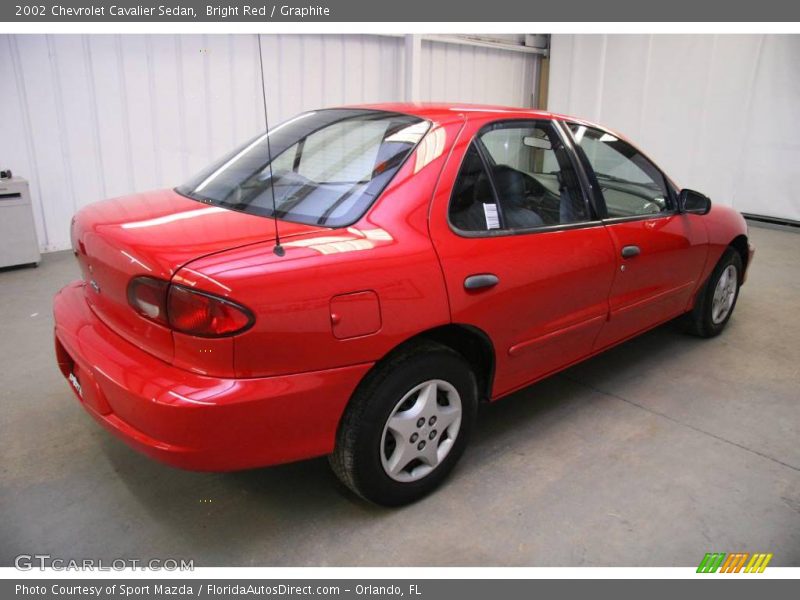 Bright Red / Graphite 2002 Chevrolet Cavalier Sedan