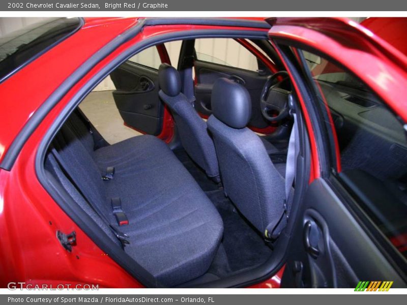 Bright Red / Graphite 2002 Chevrolet Cavalier Sedan