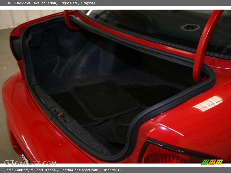 Bright Red / Graphite 2002 Chevrolet Cavalier Sedan