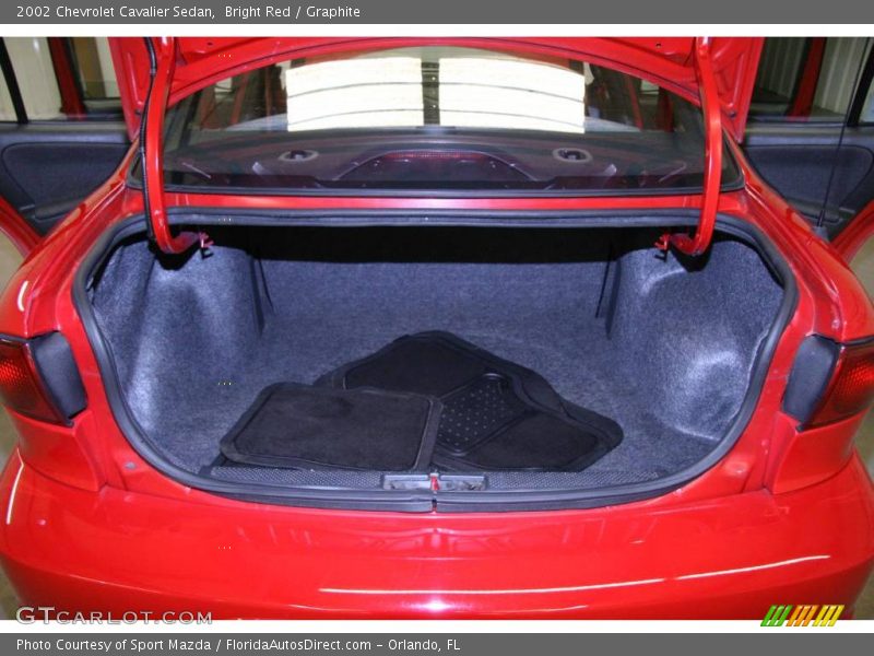 Bright Red / Graphite 2002 Chevrolet Cavalier Sedan