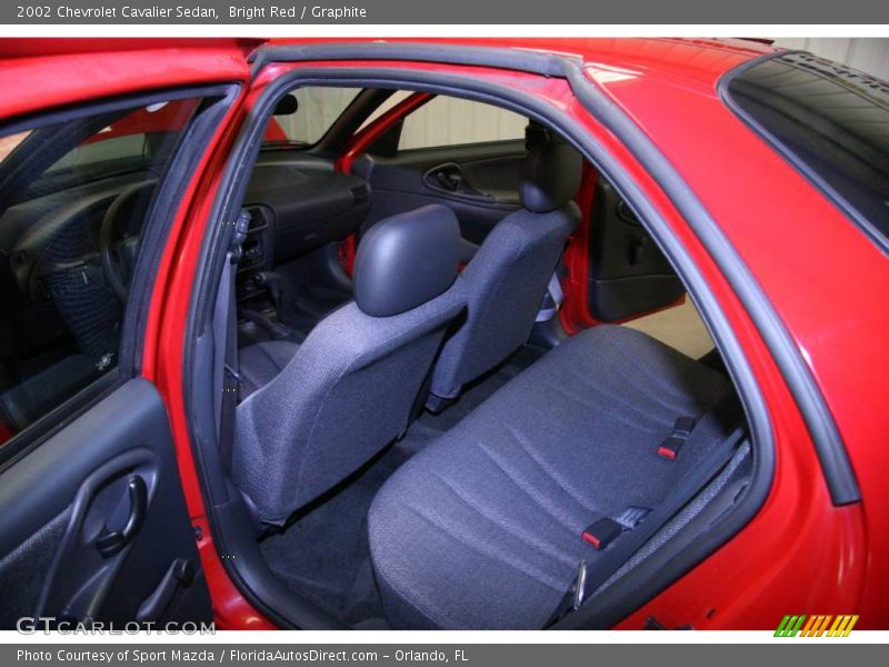 Bright Red / Graphite 2002 Chevrolet Cavalier Sedan