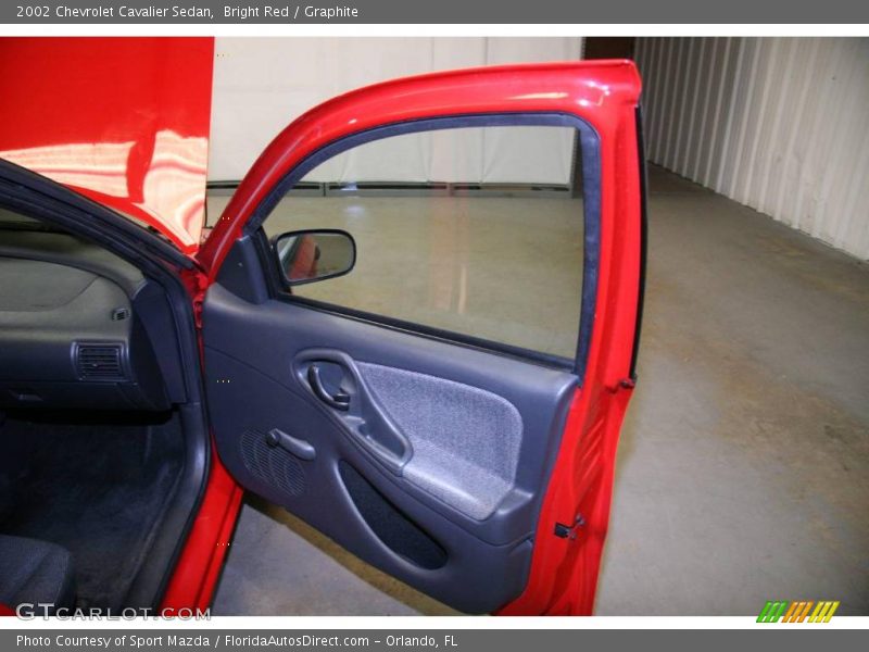 Bright Red / Graphite 2002 Chevrolet Cavalier Sedan