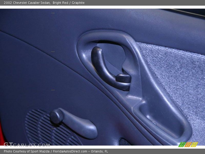 Bright Red / Graphite 2002 Chevrolet Cavalier Sedan