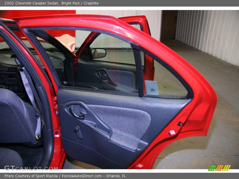 Bright Red / Graphite 2002 Chevrolet Cavalier Sedan