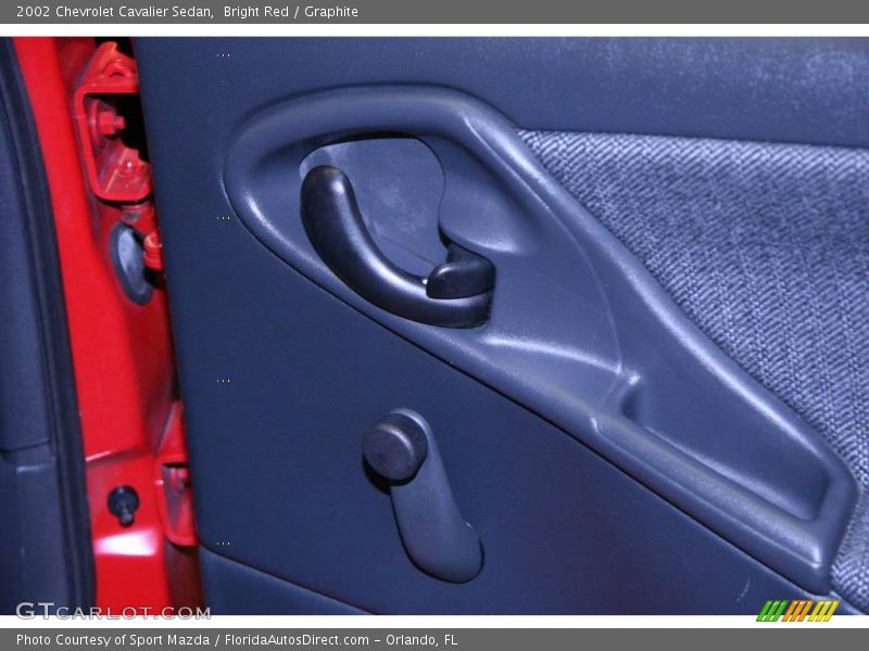 Bright Red / Graphite 2002 Chevrolet Cavalier Sedan