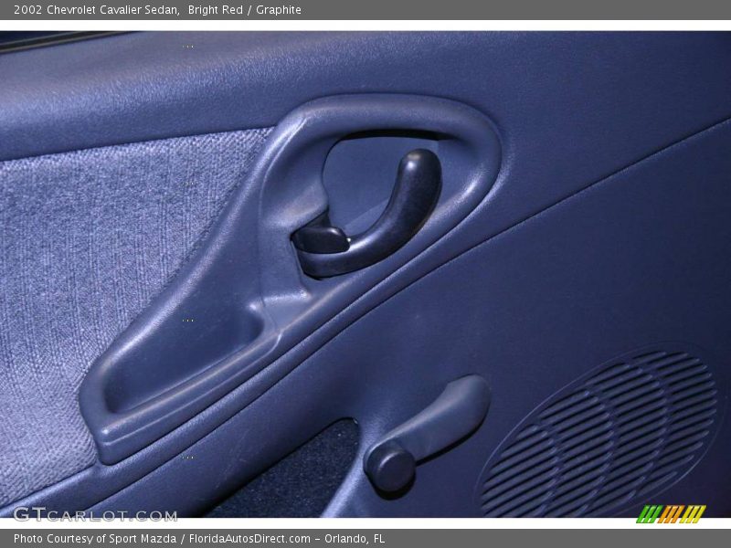 Bright Red / Graphite 2002 Chevrolet Cavalier Sedan