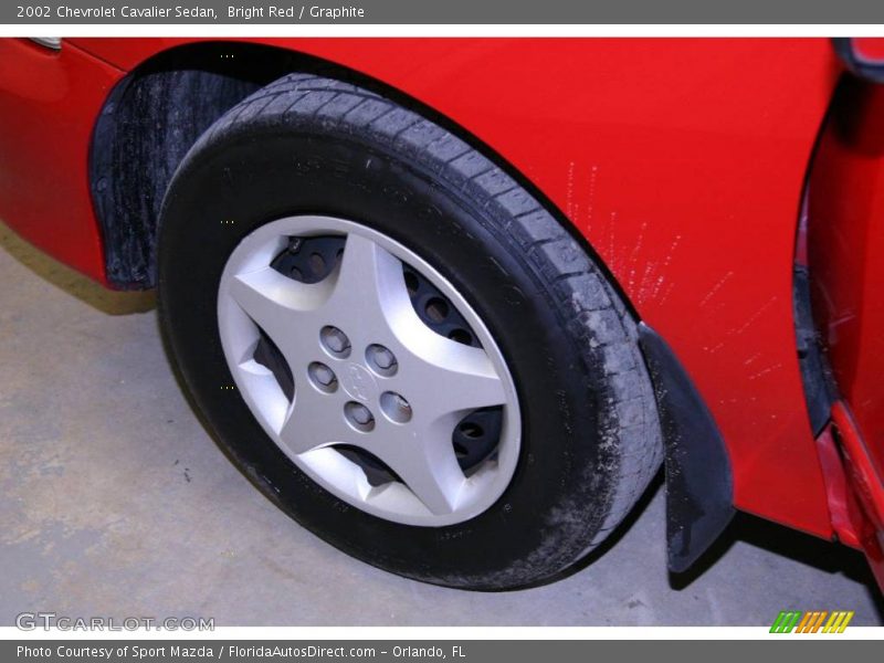 Bright Red / Graphite 2002 Chevrolet Cavalier Sedan