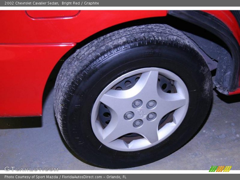 Bright Red / Graphite 2002 Chevrolet Cavalier Sedan