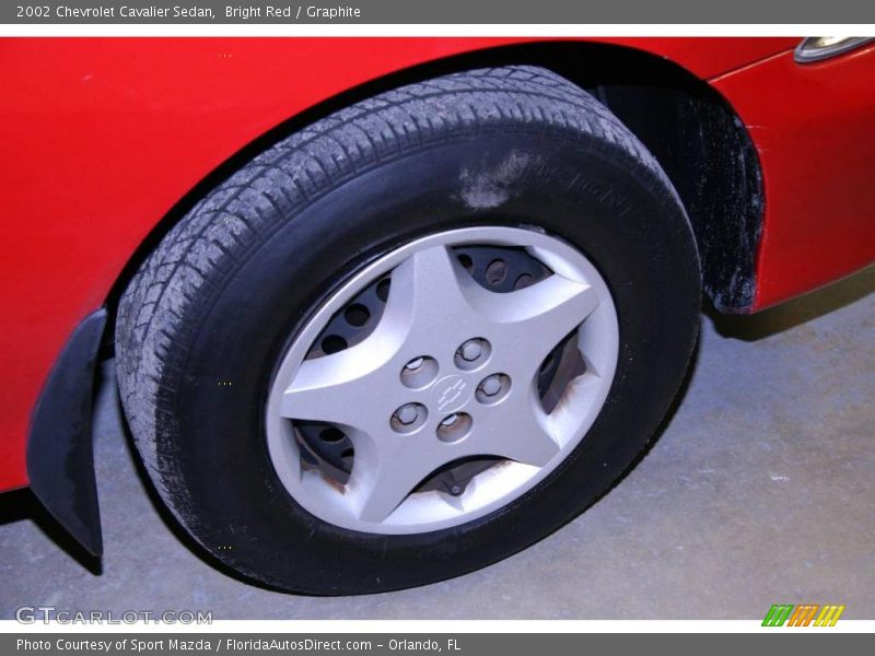 Bright Red / Graphite 2002 Chevrolet Cavalier Sedan