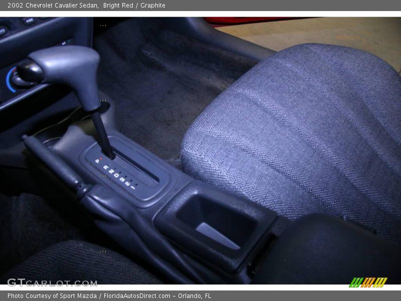 Bright Red / Graphite 2002 Chevrolet Cavalier Sedan