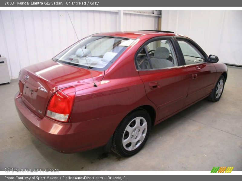 Chianti Red / Gray 2003 Hyundai Elantra GLS Sedan