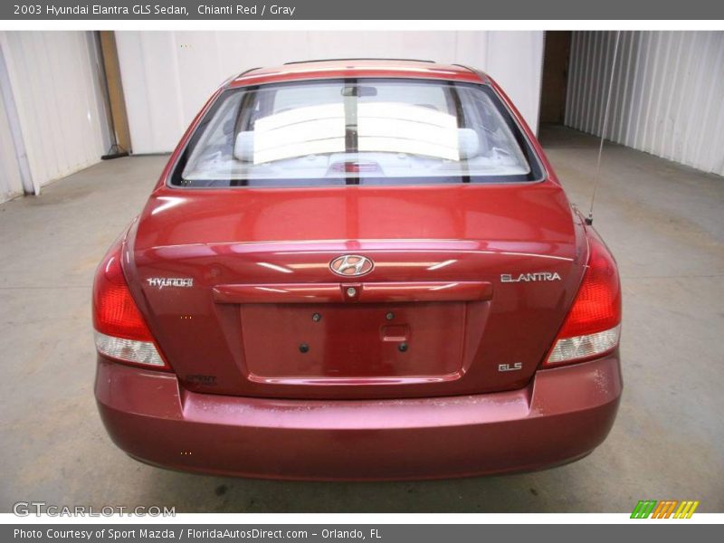 Chianti Red / Gray 2003 Hyundai Elantra GLS Sedan