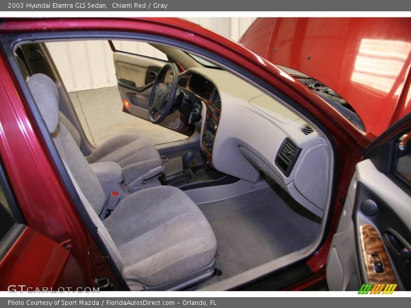 Chianti Red / Gray 2003 Hyundai Elantra GLS Sedan