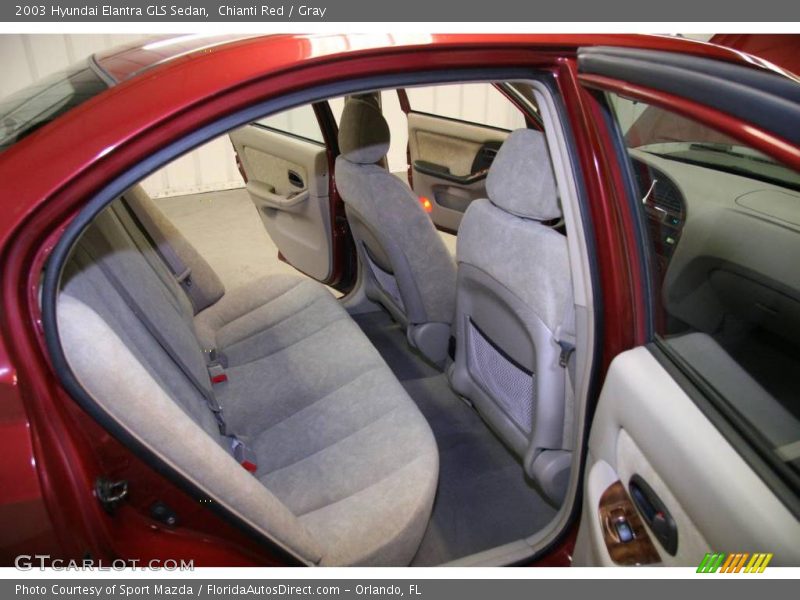 Chianti Red / Gray 2003 Hyundai Elantra GLS Sedan