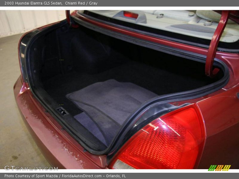 Chianti Red / Gray 2003 Hyundai Elantra GLS Sedan