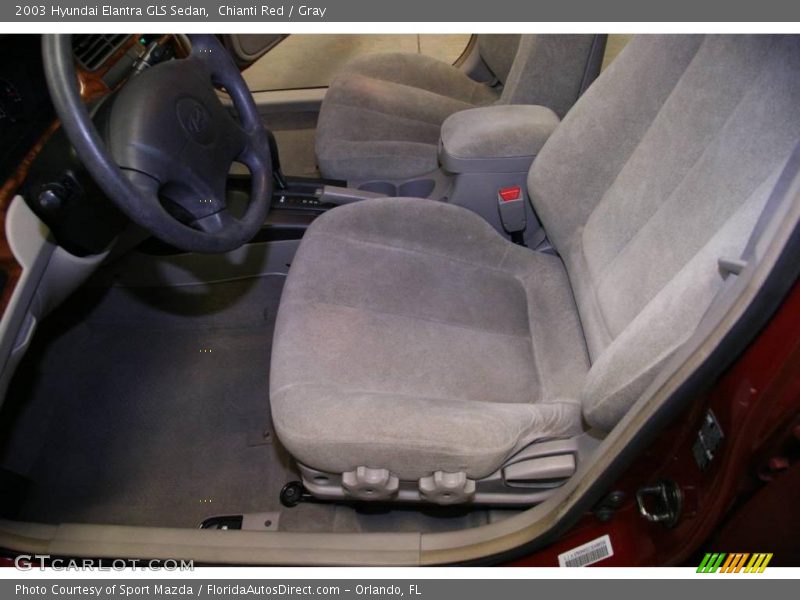 Chianti Red / Gray 2003 Hyundai Elantra GLS Sedan