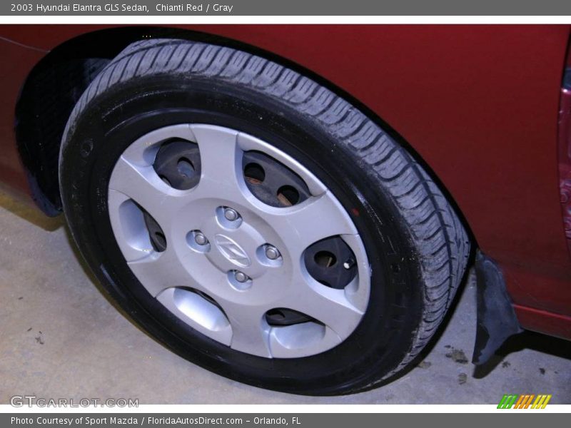 Chianti Red / Gray 2003 Hyundai Elantra GLS Sedan