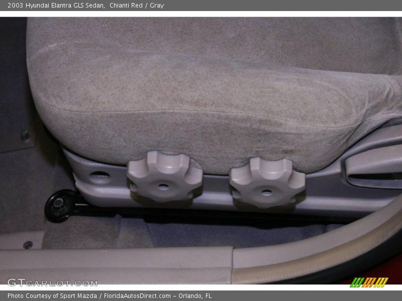 Chianti Red / Gray 2003 Hyundai Elantra GLS Sedan