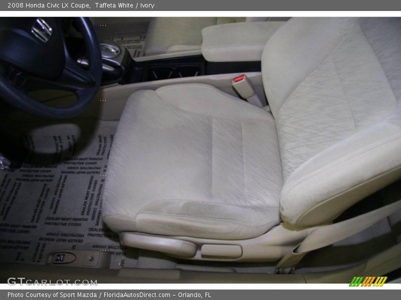 Taffeta White / Ivory 2008 Honda Civic LX Coupe