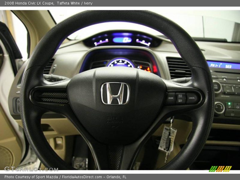 Taffeta White / Ivory 2008 Honda Civic LX Coupe