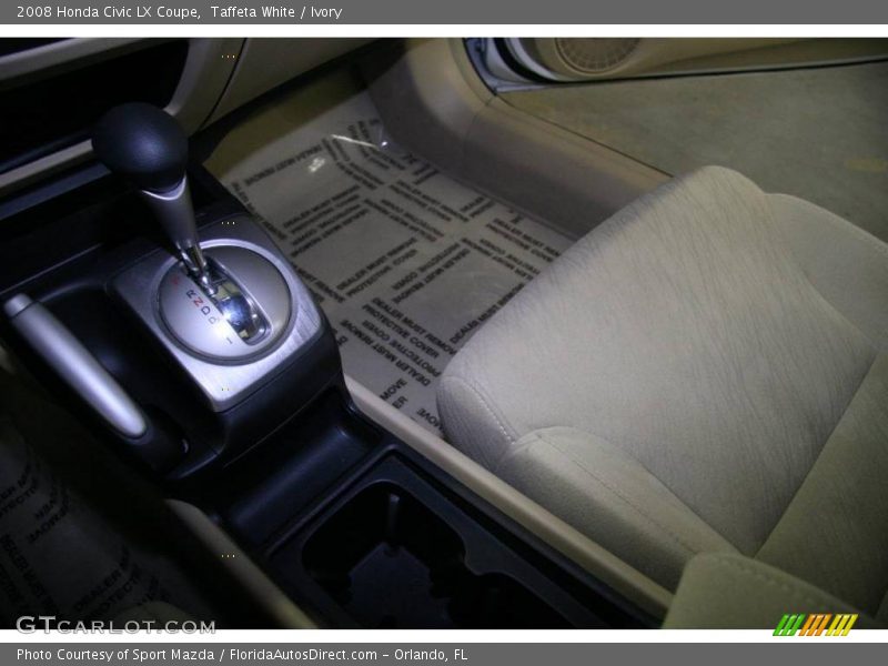 Taffeta White / Ivory 2008 Honda Civic LX Coupe