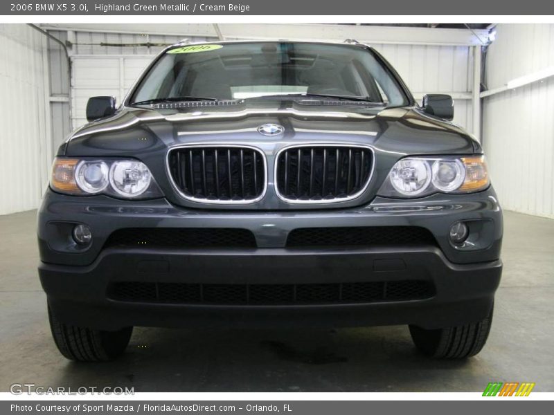 Highland Green Metallic / Cream Beige 2006 BMW X5 3.0i