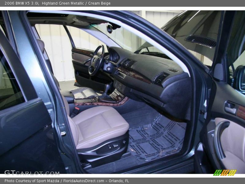 Highland Green Metallic / Cream Beige 2006 BMW X5 3.0i
