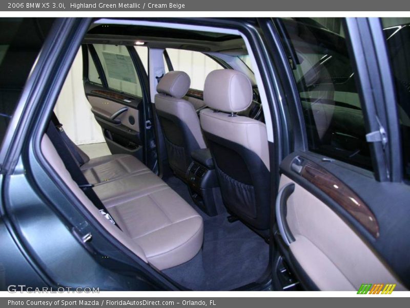 Highland Green Metallic / Cream Beige 2006 BMW X5 3.0i