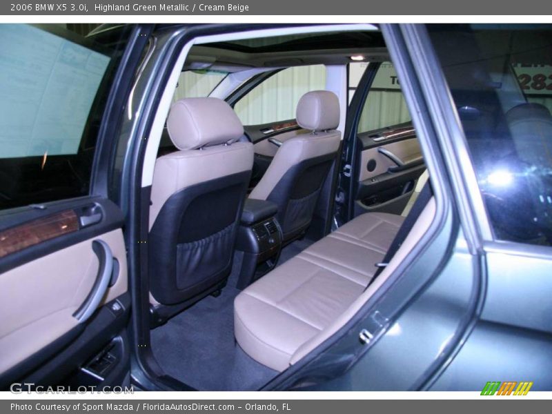 Highland Green Metallic / Cream Beige 2006 BMW X5 3.0i
