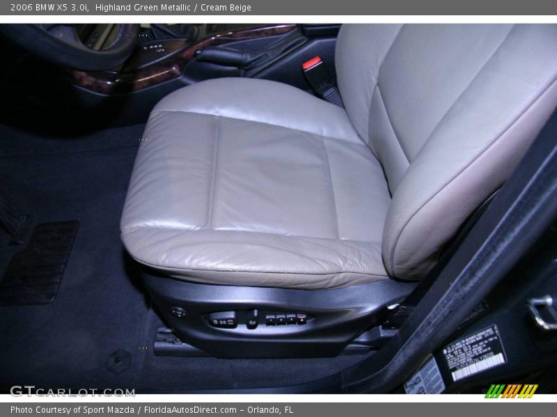 Highland Green Metallic / Cream Beige 2006 BMW X5 3.0i