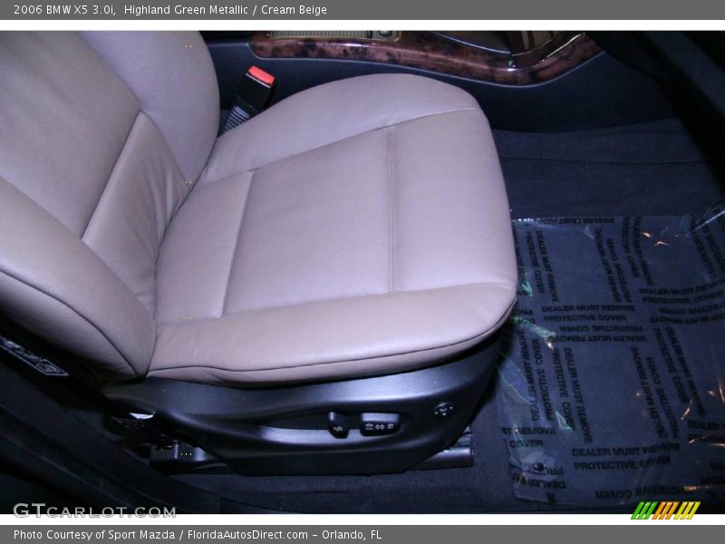 Highland Green Metallic / Cream Beige 2006 BMW X5 3.0i