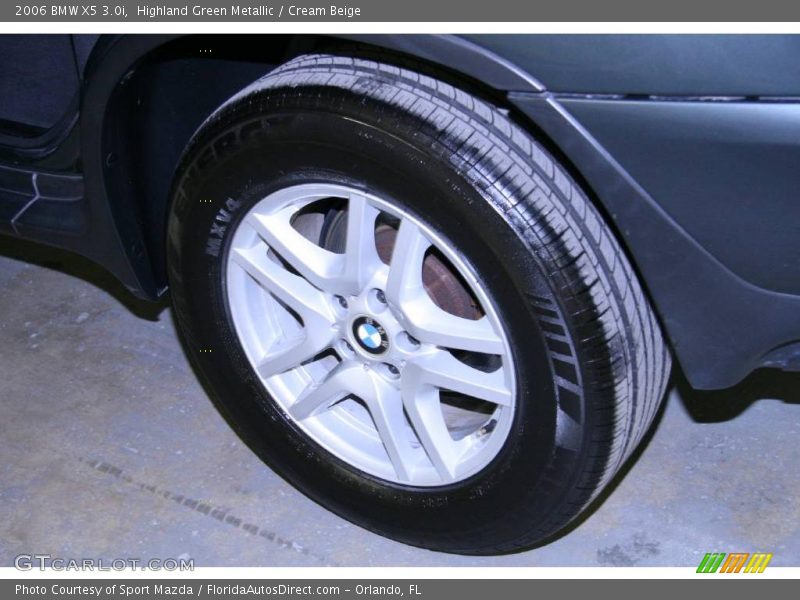 Highland Green Metallic / Cream Beige 2006 BMW X5 3.0i