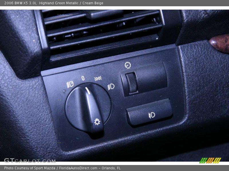 Highland Green Metallic / Cream Beige 2006 BMW X5 3.0i